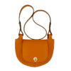 Orange Satchel Clutch