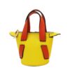 Yellow + Orange Mini Bucket Bag